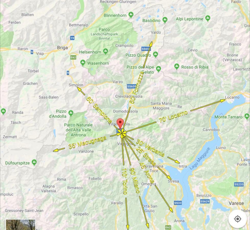 Nel Cuore Dell'Ossola Pallanzeno Eksteriør bilde